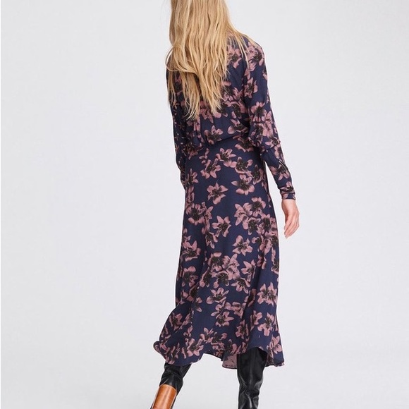 NWOT Rag & Bone Odette Dress Violet Flower - Picture 2 of 8